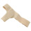 Bunion Relief Cross Strap Toe Separator Sock - Skin, Left Foot 13