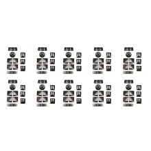 120PCS Car Door Armrest Window  Button Trim Cover Sticker for   GLK ML GL A B C E G Class W204 X166