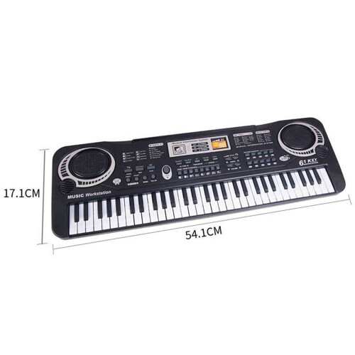 61-key Kids Piano Keyboard Plastic Power Supply 1
