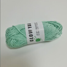 (G010 Lake Green) Glow Yarn for DIY Crafts - Bright Colors