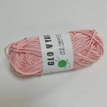(G009 Light Pink) Glow Yarn for DIY Crafts - Bright Colors