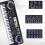 61-key Kids Piano Keyboard Plastic Power Supply 5