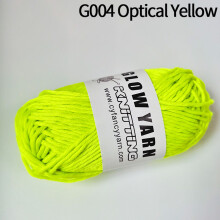 (G004 Fluorescent Yellow) Glow Yarn for DIY Crafts - Bright Colors