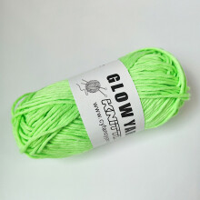 (Dark Green) Glow Yarn for DIY Crafts - Bright Colors