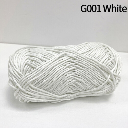 (White) Glow Yarn for DIY Crafts - Bright Colors