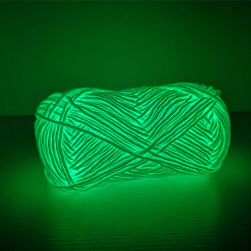 (White) Glow Yarn for DIY Crafts - Bright Colors 1