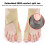 Bunion Relief Cross Strap Toe Separator Sock - Skin, Left Foot 5