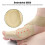 Bunion Relief Cross Strap Toe Separator Sock - Skin, Left Foot 4