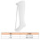 NightSock Einzelriemen-Elastik, L/XL, 23,2 Zoll Weiß 2