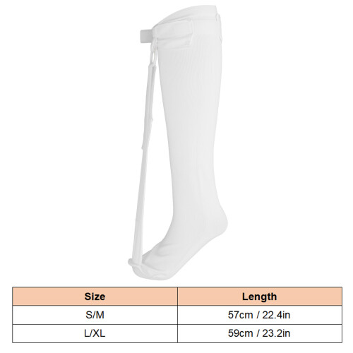 NightSock Einzelriemen-Elastik, L/XL, 23,2 Zoll Weiß 1