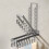 16-Clips Wall-Mounted Socks Hanger Grey 43.3cm 1