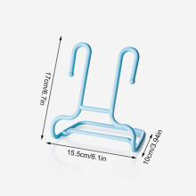 (Blue) Space-Saving 2PCS Vertical Shoe Rack