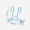 (Blue) Space-Saving 2PCS Vertical Shoe Rack 1