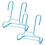 (Blue) Space-Saving 2PCS Vertical Shoe Rack 2