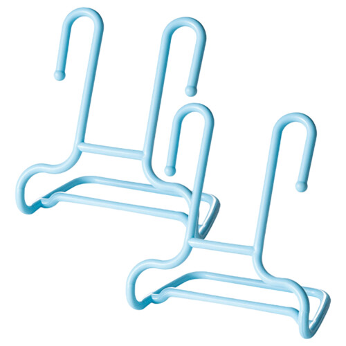 (Blue) Space-Saving 2PCS Vertical Shoe Rack 1