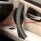 2X Car Right Interior Door Pull Handle with Cover Trim Replacement for- 3 Series E90 E91 E92 2004-2012 Black 2