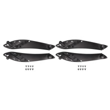 4x Schwarz Vorderer Linker / Rechter Auto Innen Tür Griff Verkleidung Zieh Griff für Den 3 4 Serie F30 F80 Innen Tür Griff