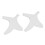 2 Set Beard Shaping & Mustache Stencil Kit for Men - White ABS 1