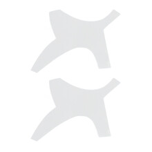 Beard Shaping Tool 2-Set Pencil Guide Transparent