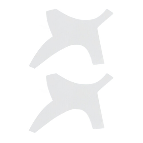 Beard Shaping Tool 2-Set Pencil Guide Transparent