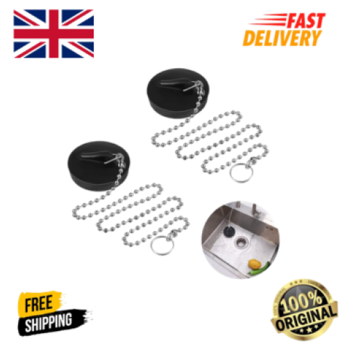 2pcs Sink Drain Stopper Plug Chain Universal