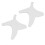 2 Set Beard Shaping & Mustache Stencil Kit for Men - White ABS 13