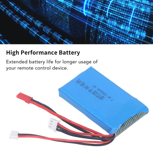 2S 7.4V 2000mAh Lightweight RC Battery for DX6 2