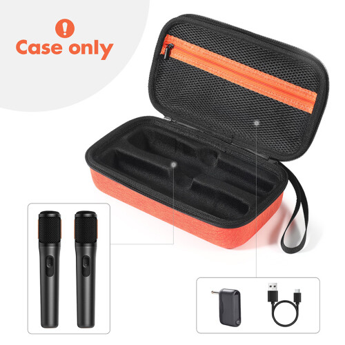 EVA Portable Carrying Case for JBL PartyBox Wireless Rechargeable Microphone 2