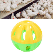 Chicken Treat Ball Toy - 11cm Plastic Slow Feeder for Pets
