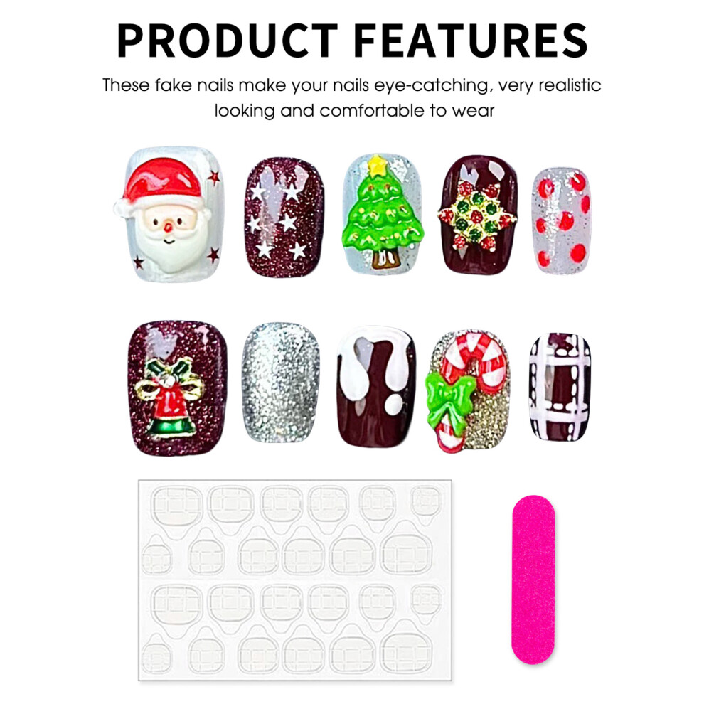 Dachuang Beauty (L) Festive Press-On Nails For Christmas & New Year