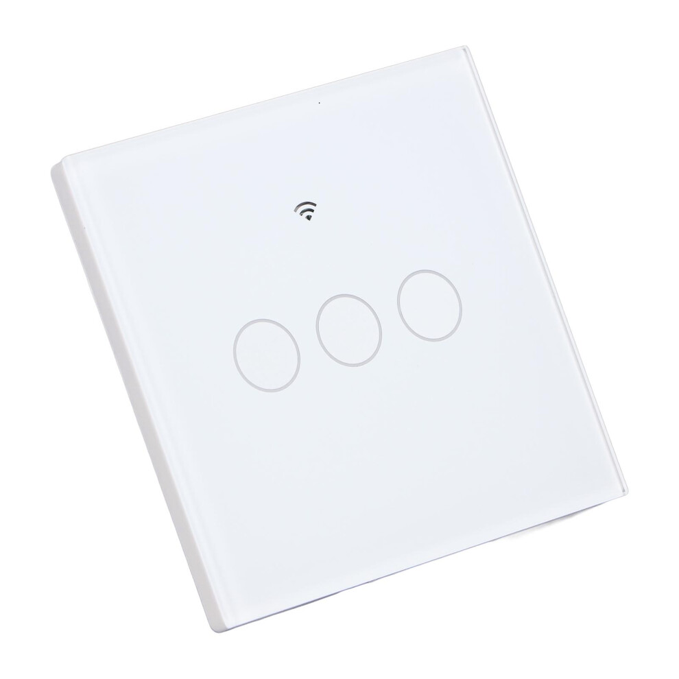 3 Gang Touch Wifi Rf433 Light Switch 80-260V Voice Control Timing 7661388129016