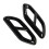 1 Pair ABS Exhaust Pipe Cover for GLC-X254 Black 11