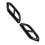 1 Pair ABS Exhaust Pipe Cover for GLC-X254 Black 12