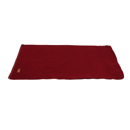 Super Thick Fleece Sleeping Bag Liner Blanket, Deep Red, 1006g 1