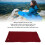 Super Thick Fleece Sleeping Bag Liner Blanket, Deep Red, 1006g 3