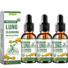 Natural Mullein Extract Lung Cleansing Drops Lung Purification Detoxification Boost Immunity Prevent Respiratory Diseases