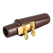 Altsaxofon Mundstück-Set mit Schutz, Ligatur, Blätter und Zubehör, braun