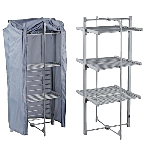 Heated Clothes Drying Rack (36 Rails) with Cover