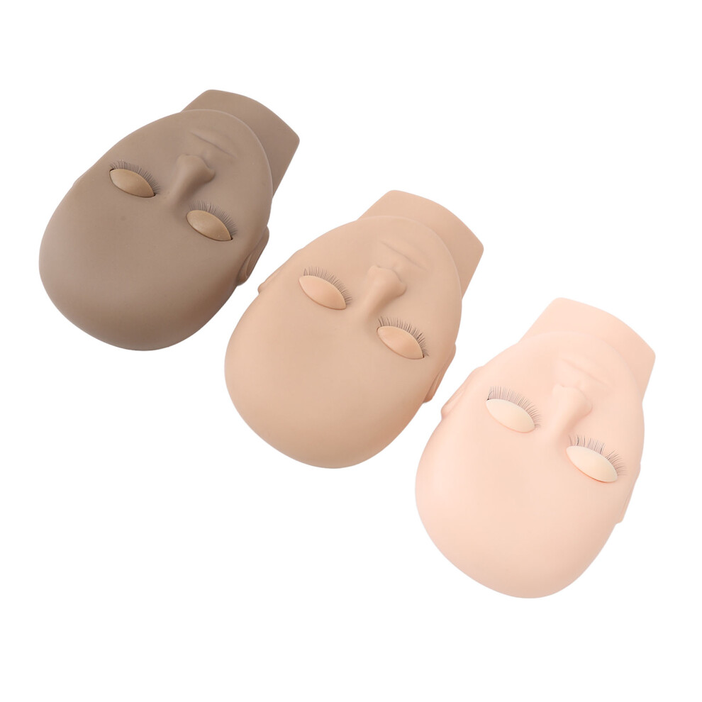 Eyelash Extensions Practice Kit â 3 Color Mannequin Head, Reusable
