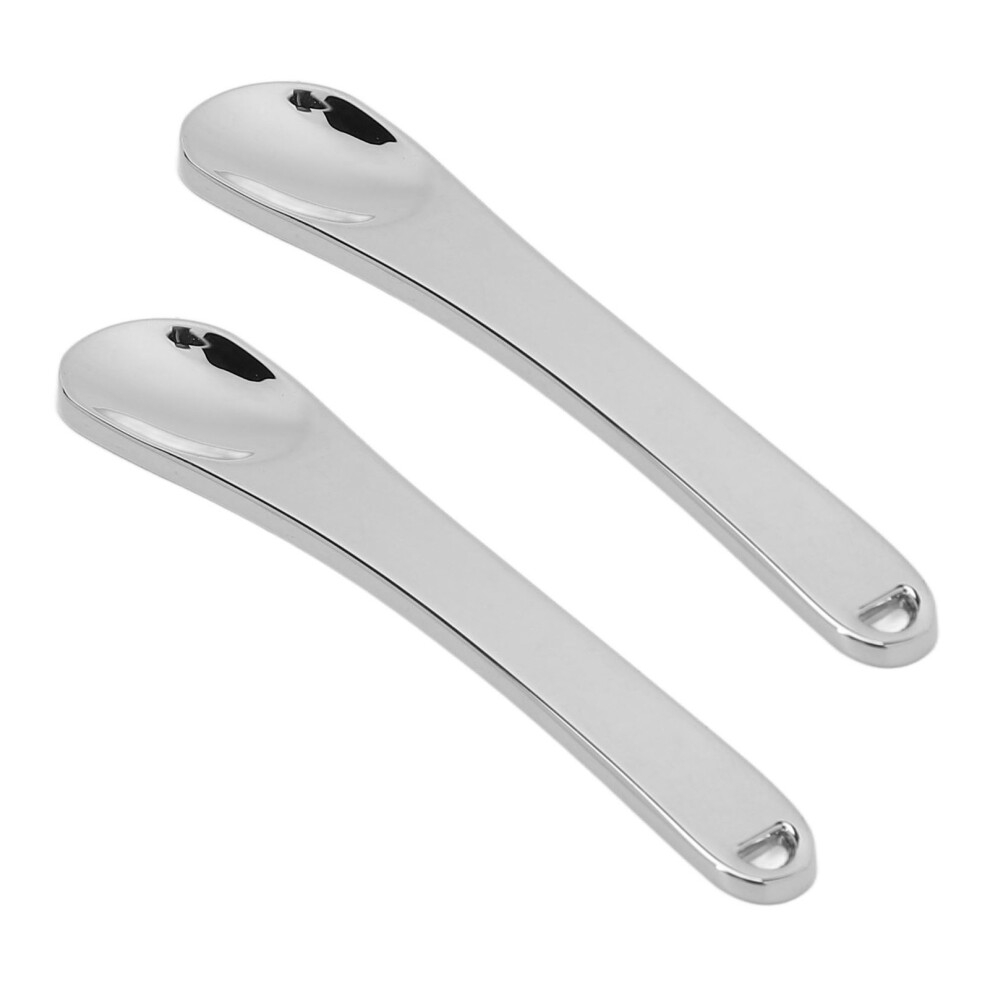 Cream 2Pcs Stainless Steel Eye Spatulas Makeup Applicator Tiny Spoons