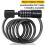Bicycle Lock 90/120/150cm 5-Digit Resettable Black 1