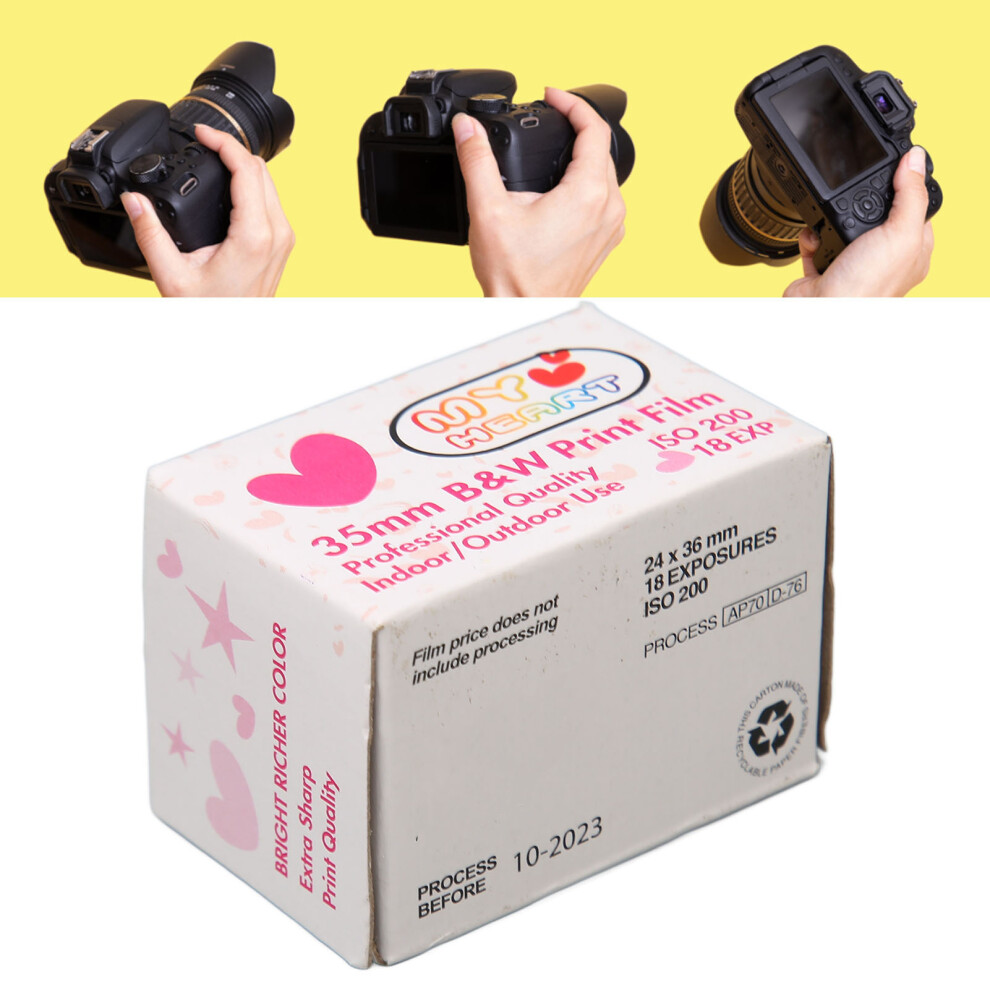 35Mm & Negative Film Iso 200 For 135 Cameras, 18 Sheets Black/White 8721388131958