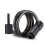 Bicycle Lock 90/120/150cm 5-Digit Resettable Black 3
