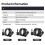 Bicycle Lock 90/120/150cm 5-Digit Resettable Black 5