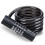 Bicycle Lock 90/120/150cm 5-Digit Resettable Black 6