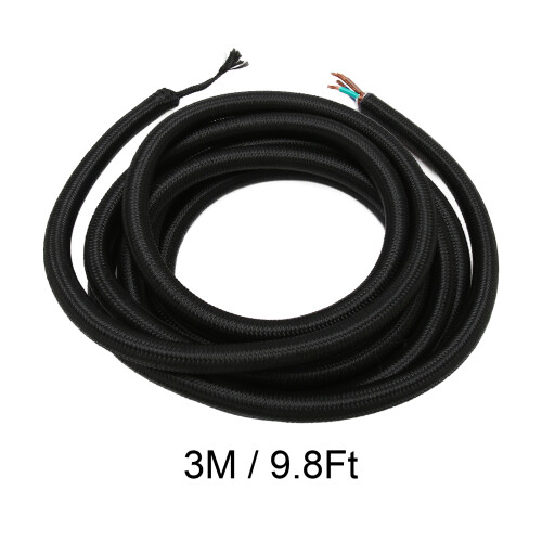 6N OCC Copper Core HiFi Power Cable 3M/9.8ft Black 1