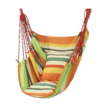 (Special price orange) Hammock Chair Hanging Rope Swing Sturdy and High Bearing Capacity Hammock Swing for Any Indoor or Outdoor Spaces