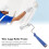 Roller Frame - Ergonomic Handle, 4 Inch, Stainless 4