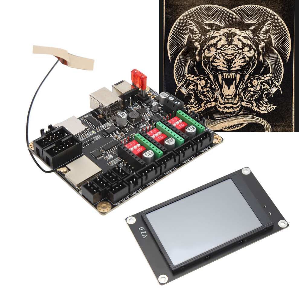 32Bit Wifi Cnc Engraver Control Board With 3.5In Touch Screen 4241388132938