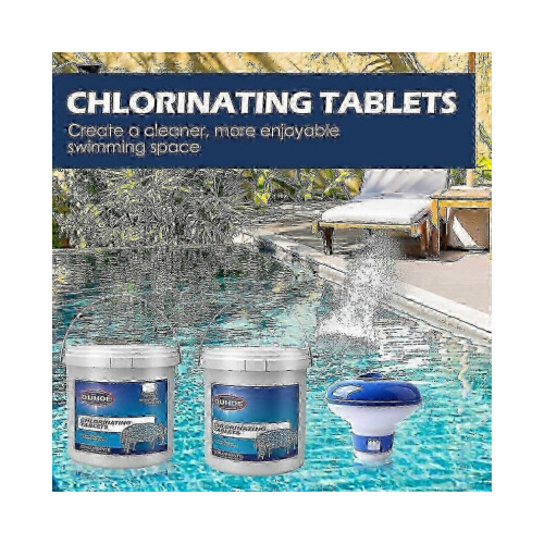 Hot tub cleaning 300pcs chlorine tablets floating 2